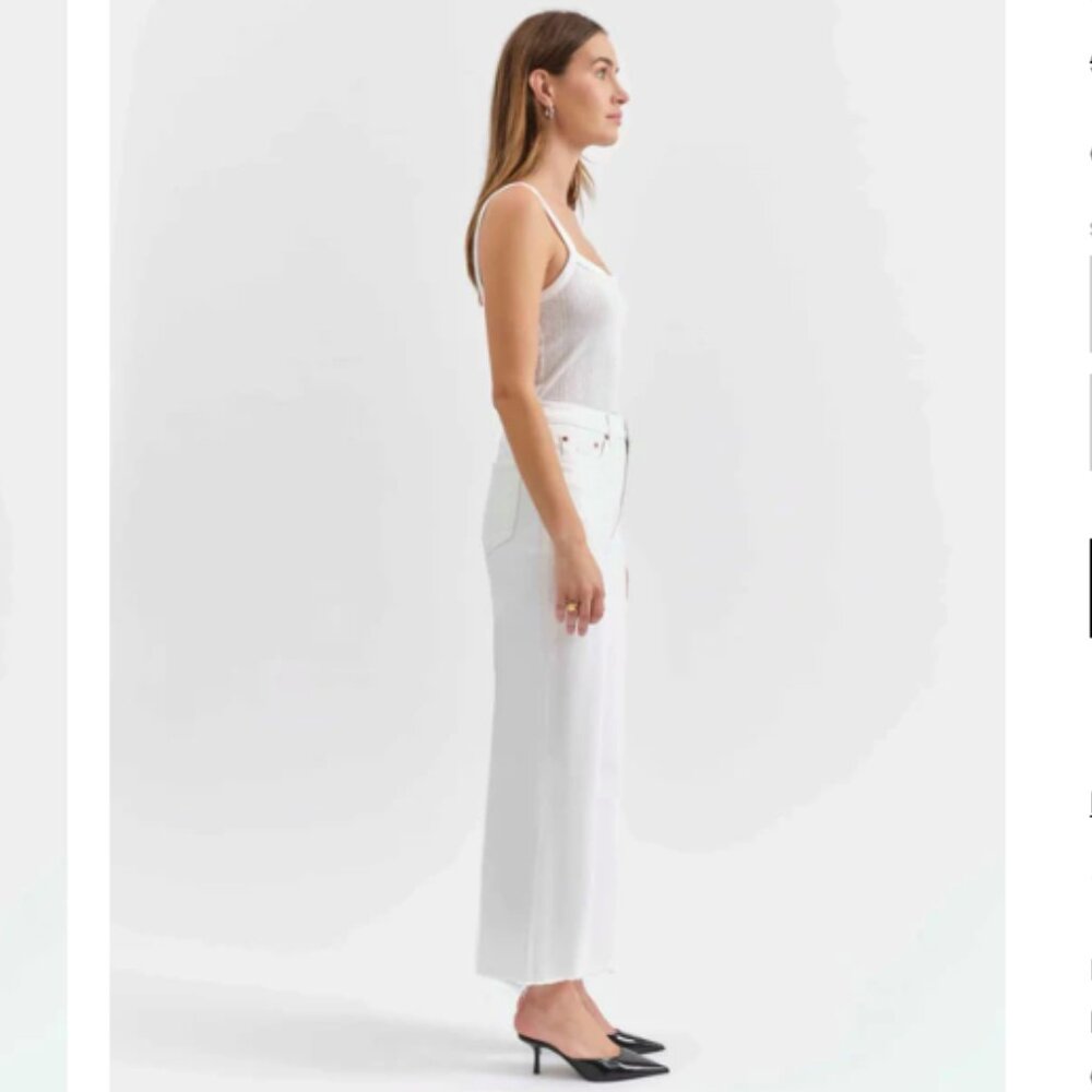 Daze NWT Pleaser in Lamb White Jeans Sz 31 FLAWS